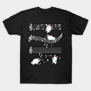 Bunny - Musical Bunnies Sheet Music Cute Rabbits T-Shirt